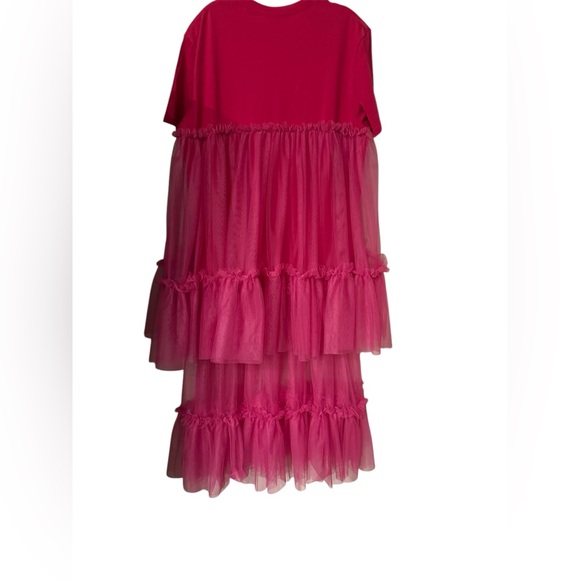 NEW - Layered Tulle Tee Dress - Size One Size - Picture 3 of 4